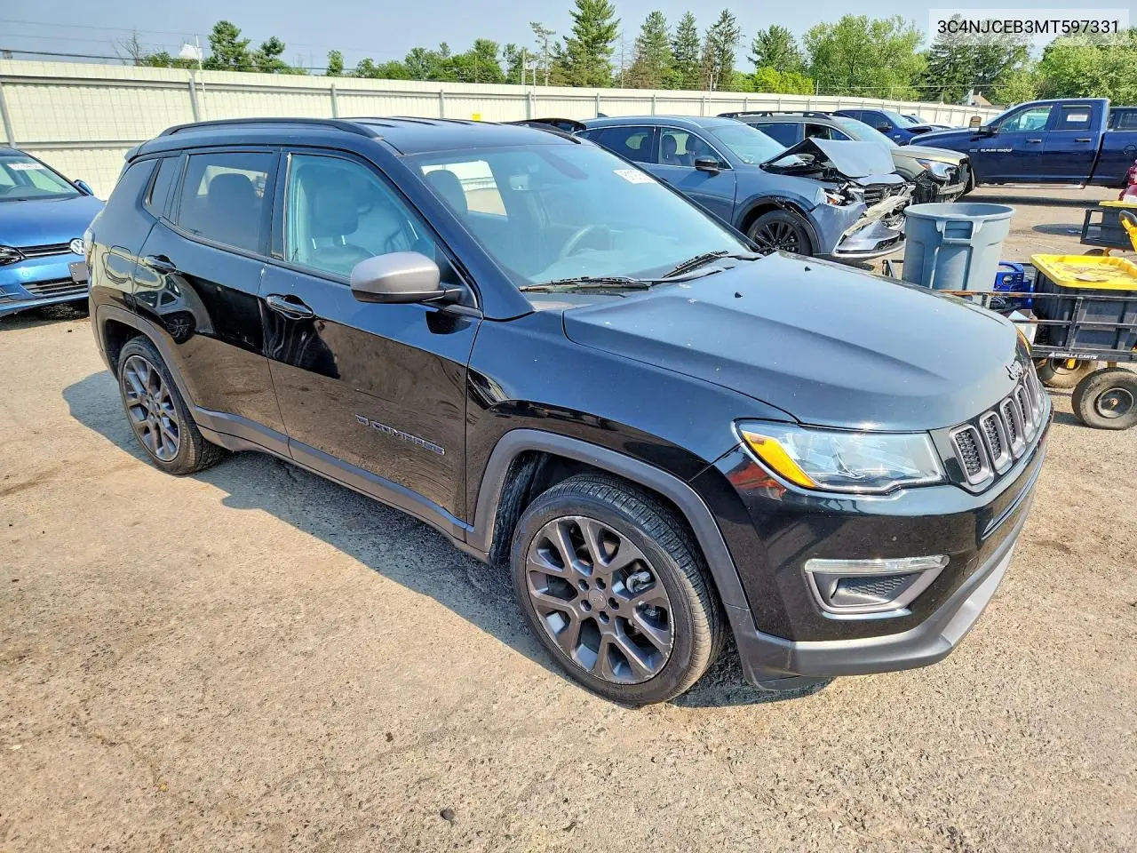 2021 Jeep Compass 80Th Edition VIN: 3C4NJCEB3MT597331 Lot: 61197366