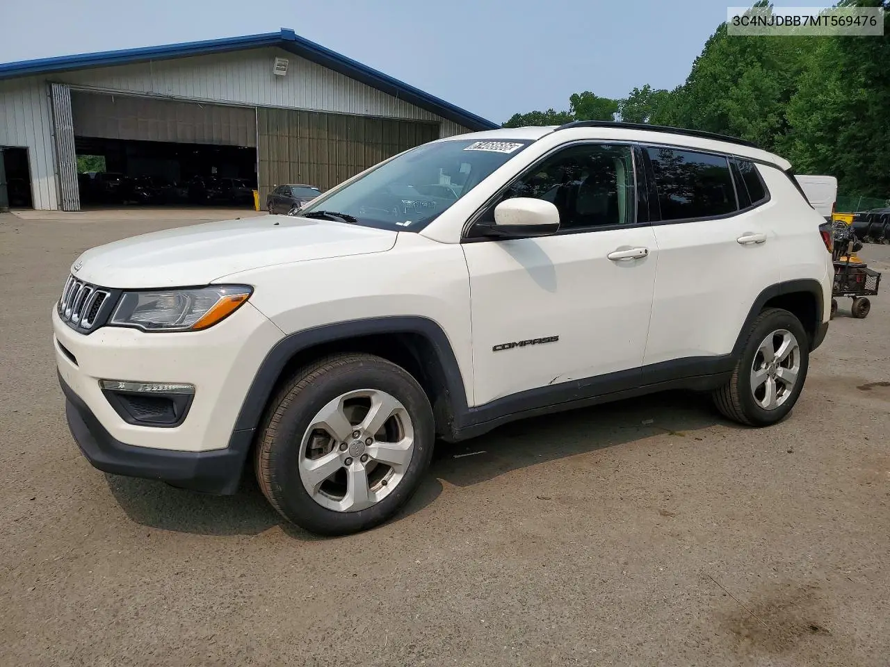 2021 Jeep Compass Latitude VIN: 3C4NJDBB7MT569476 Lot: 61468686