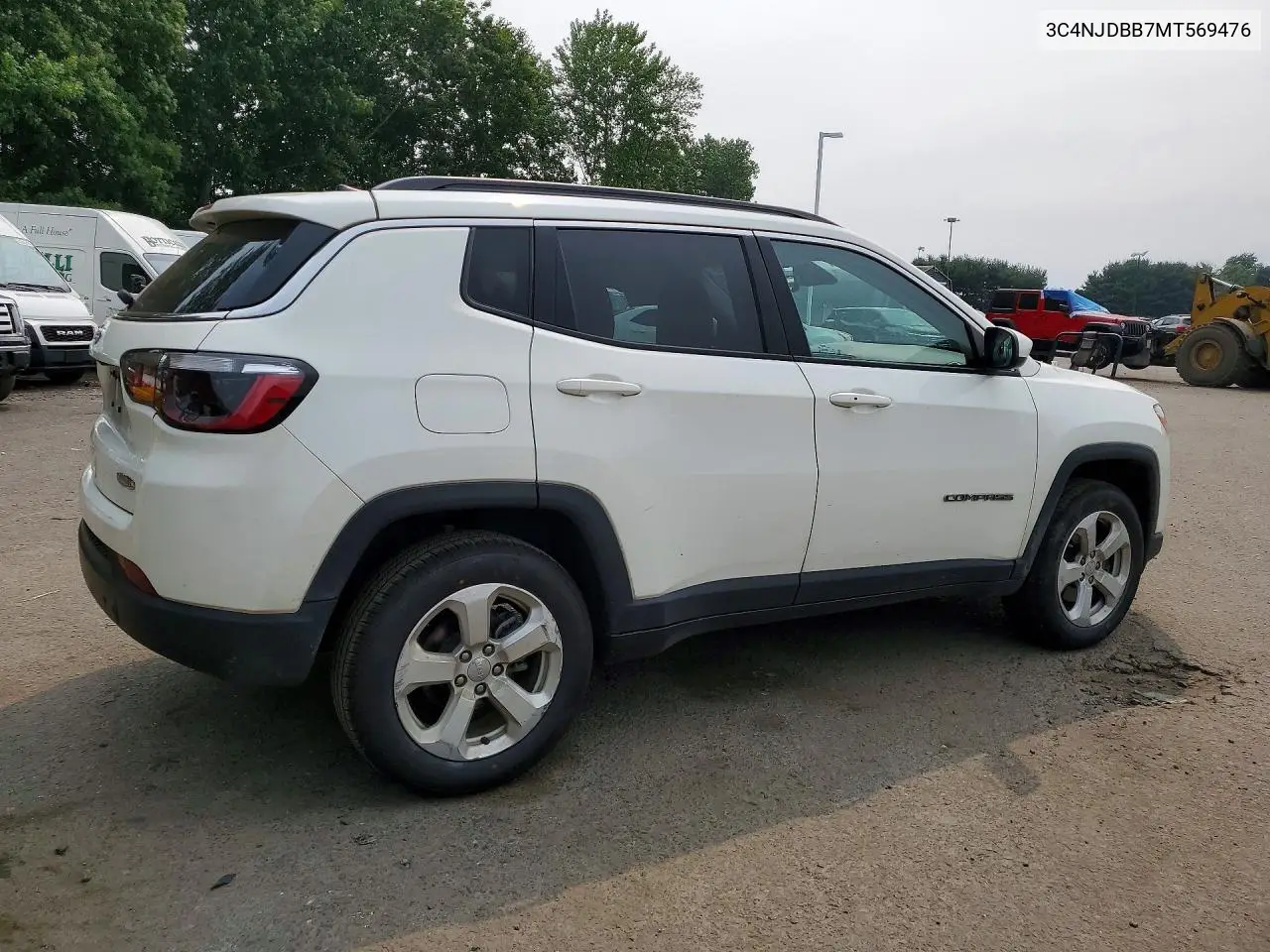 2021 Jeep Compass Latitude VIN: 3C4NJDBB7MT569476 Lot: 61468686