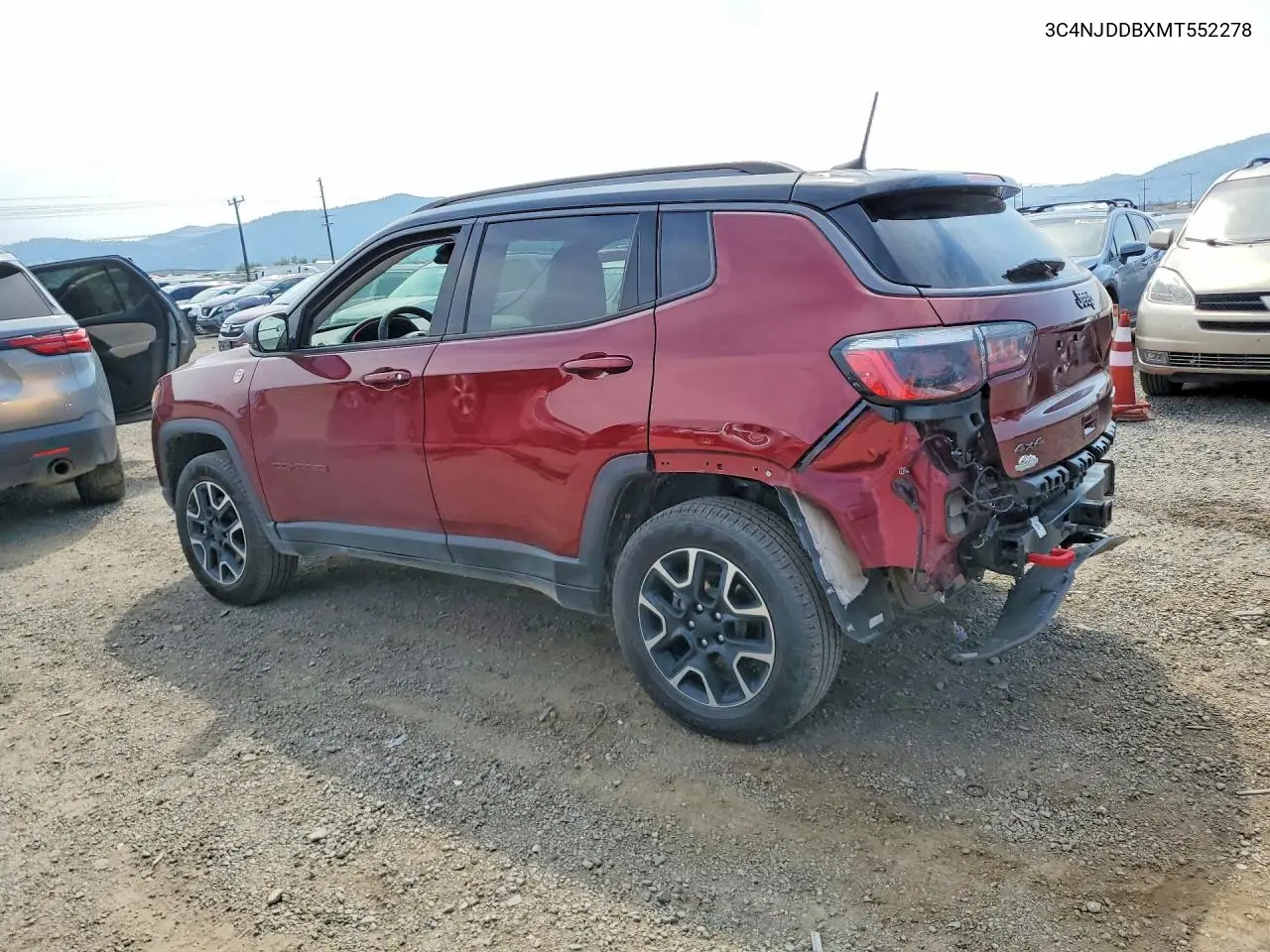 2021 Jeep Compass Trailhawk VIN: 3C4NJDDBXMT552278 Lot: 61700366