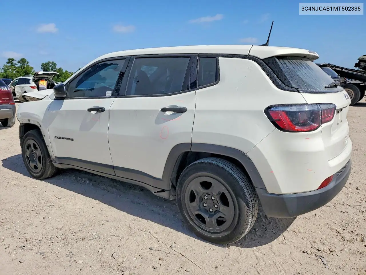 2021 Jeep Compass Sport VIN: 3C4NJCAB1MT502335 Lot: 61868896