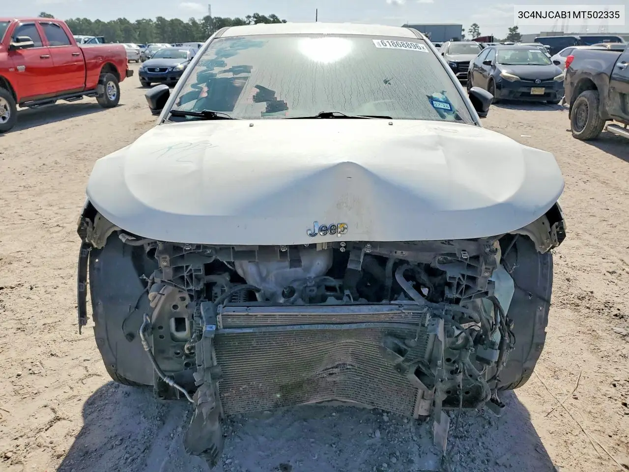 2021 Jeep Compass Sport VIN: 3C4NJCAB1MT502335 Lot: 61868896