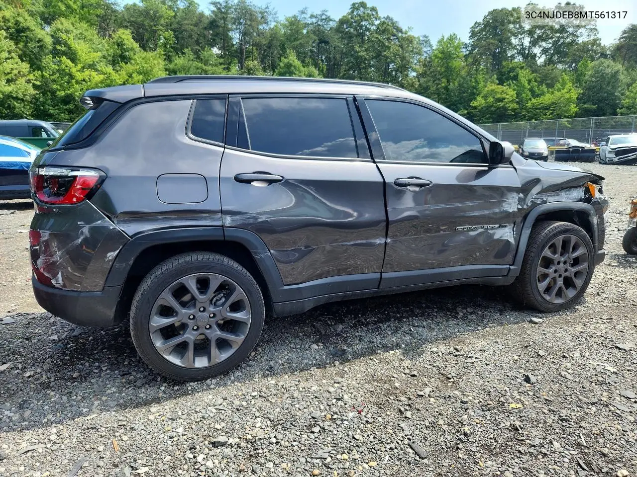 2021 Jeep Compass 80Th Edition VIN: 3C4NJDEB8MT561317 Lot: 61987686