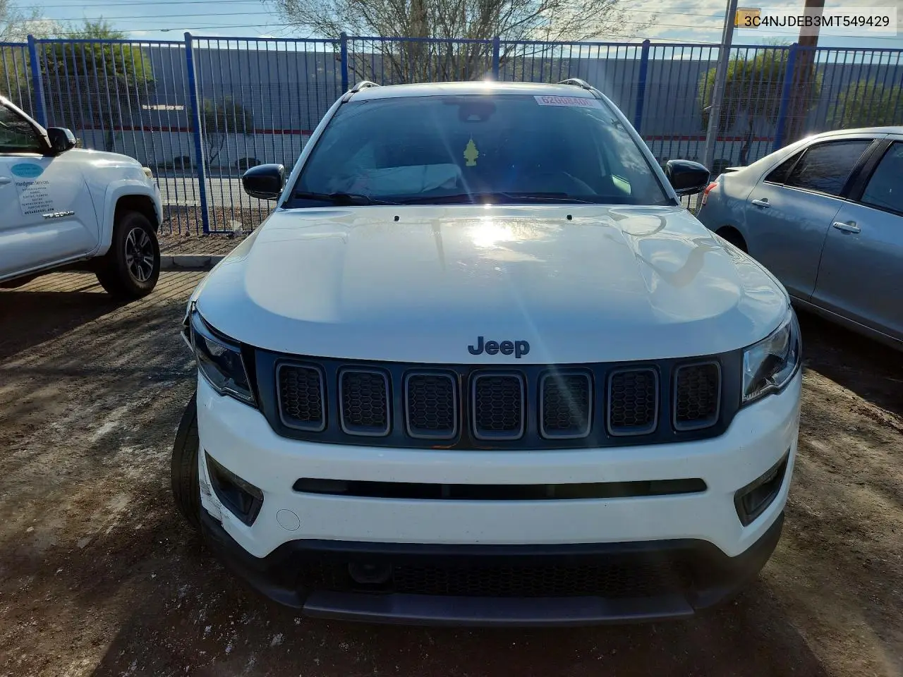 2021 Jeep Compass 80Th Edition VIN: 3C4NJDEB3MT549429 Lot: 62008406