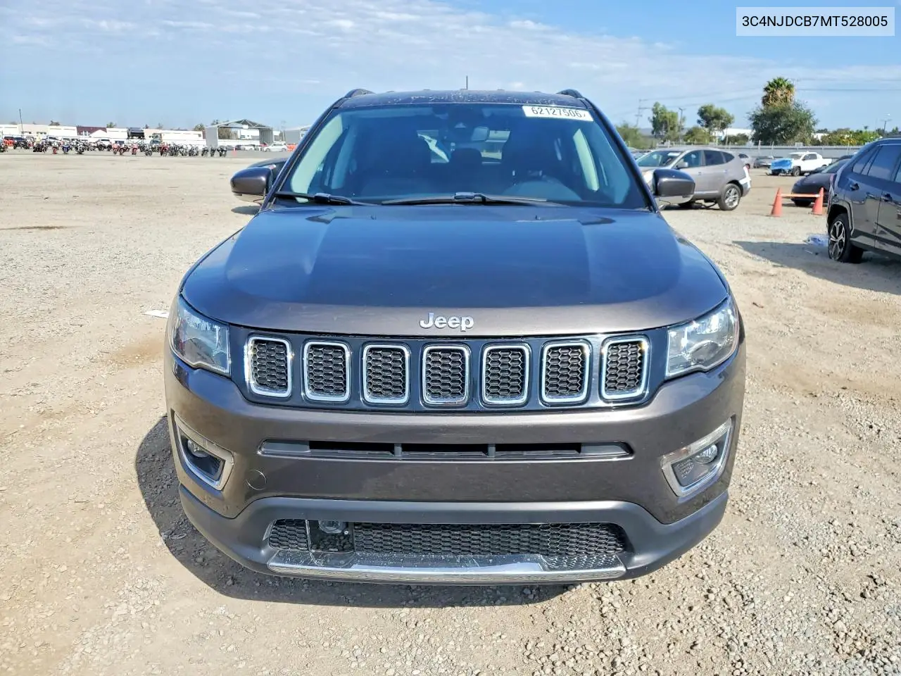 2021 Jeep Compass Limited VIN: 3C4NJDCB7MT528005 Lot: 62127506
