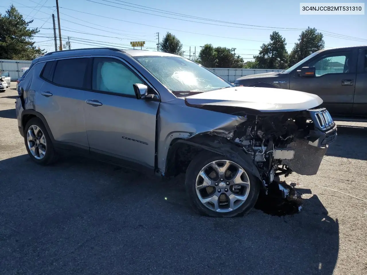3C4NJCCB2MT531310 2021 Jeep Compass Limited