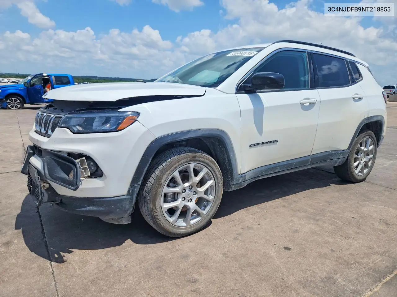 2022 Jeep Compass Latitude Lux VIN: 3C4NJDFB9NT218855 Lot: 56448216