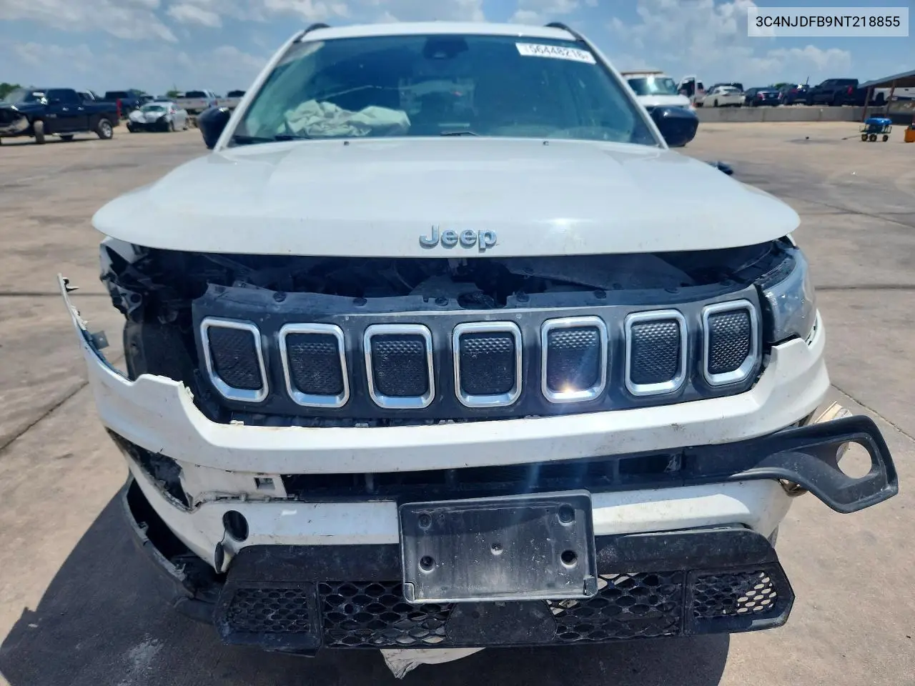 2022 Jeep Compass Latitude Lux VIN: 3C4NJDFB9NT218855 Lot: 56448216