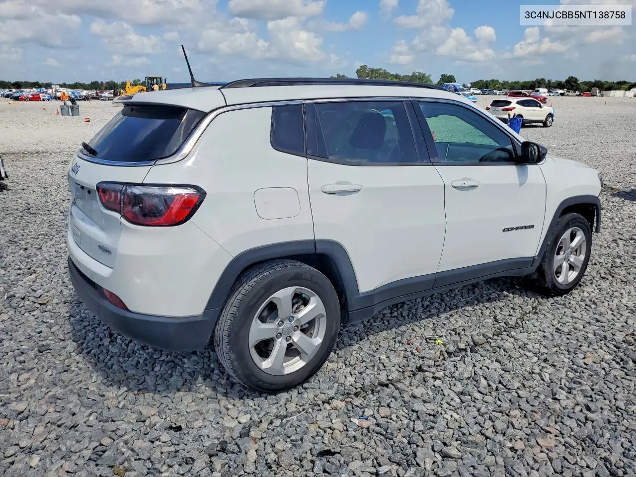 2022 Jeep Compass Latitude VIN: 3C4NJCBB5NT138758 Lot: 60452326