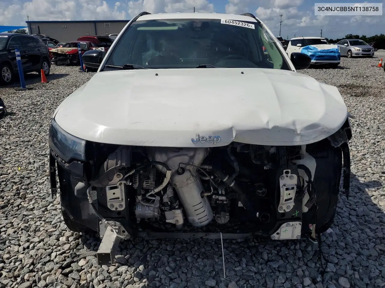 2022 Jeep Compass Latitude VIN: 3C4NJCBB5NT138758 Lot: 60452326