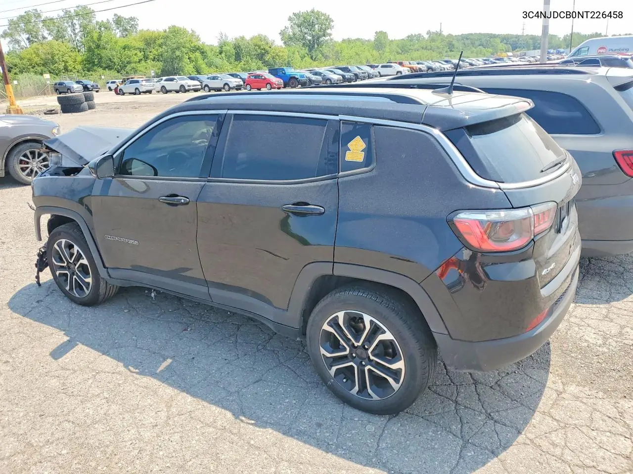 2022 Jeep Compass Limited VIN: 3C4NJDCB0NT226458 Lot: 60647406