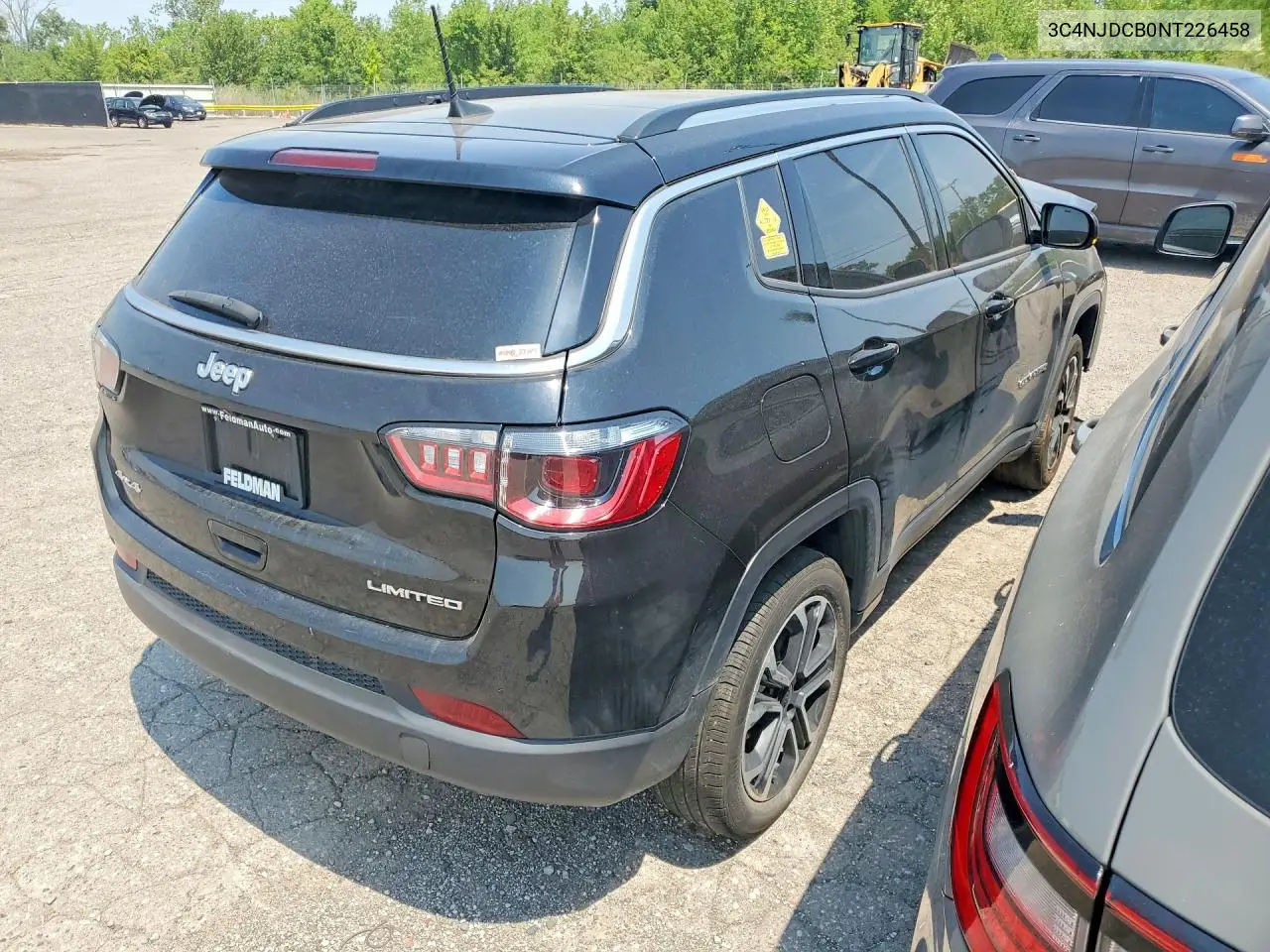 2022 Jeep Compass Limited VIN: 3C4NJDCB0NT226458 Lot: 60647406