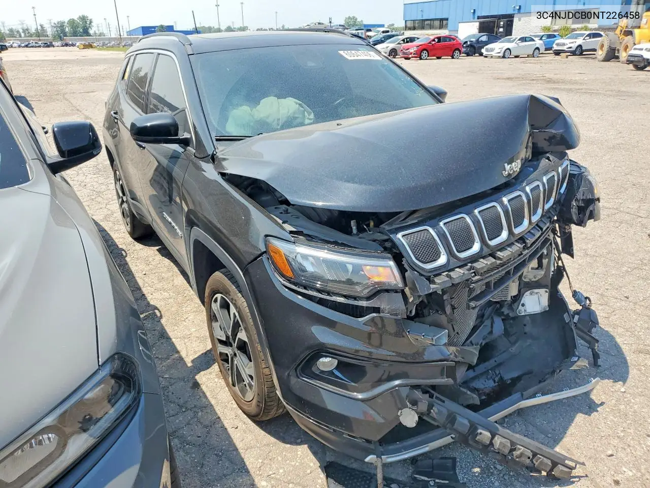 2022 Jeep Compass Limited VIN: 3C4NJDCB0NT226458 Lot: 60647406