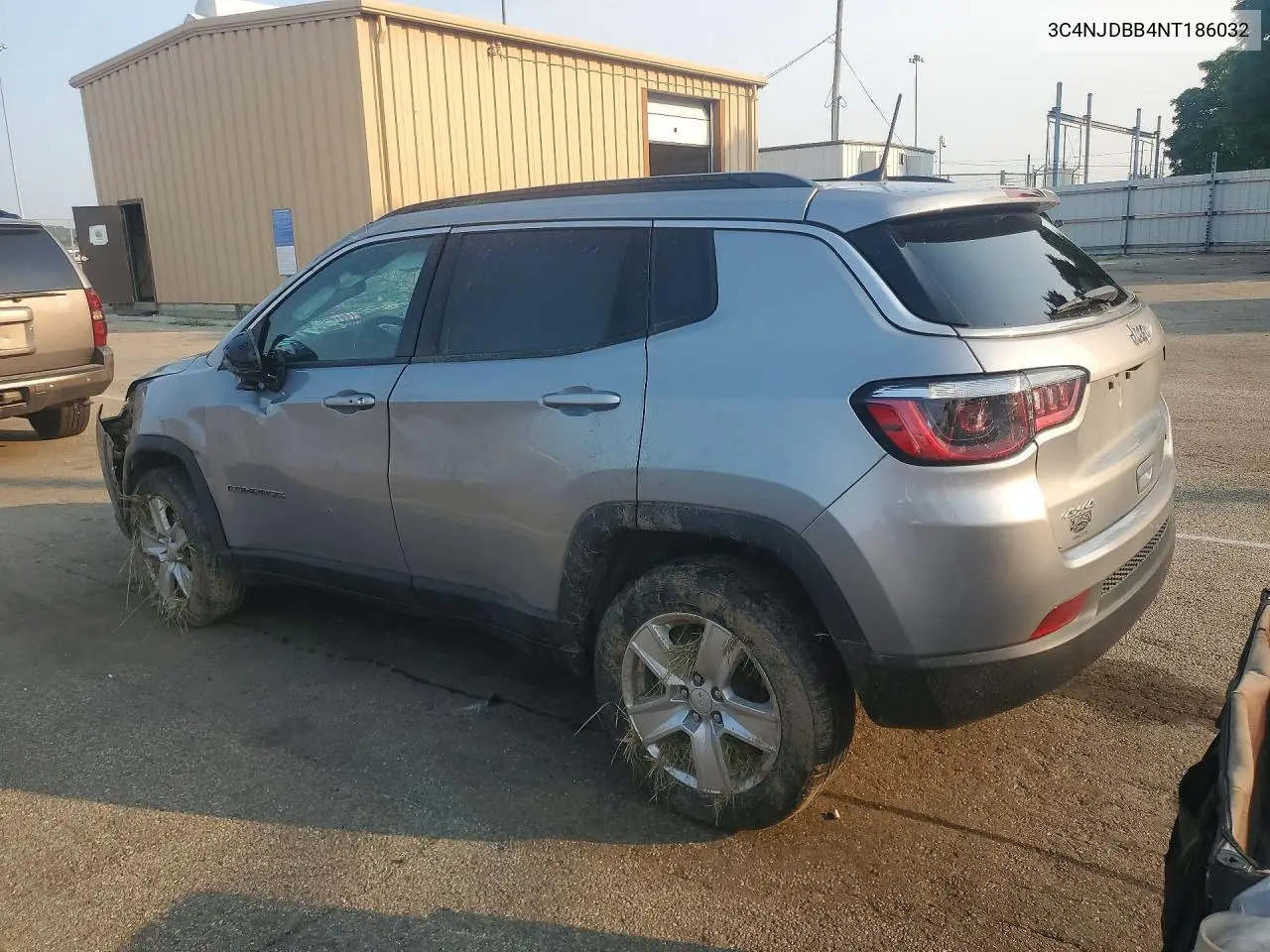 2022 Jeep Compass Latitude VIN: 3C4NJDBB4NT186032 Lot: 61395446