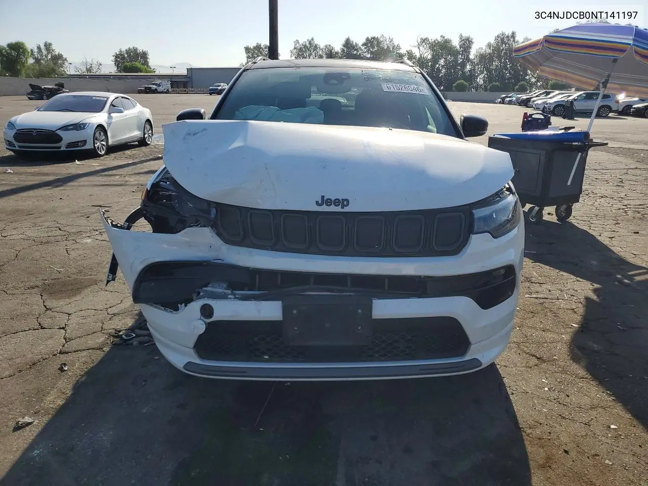 2022 Jeep Compass Limited VIN: 3C4NJDCB0NT141197 Lot: 61526046