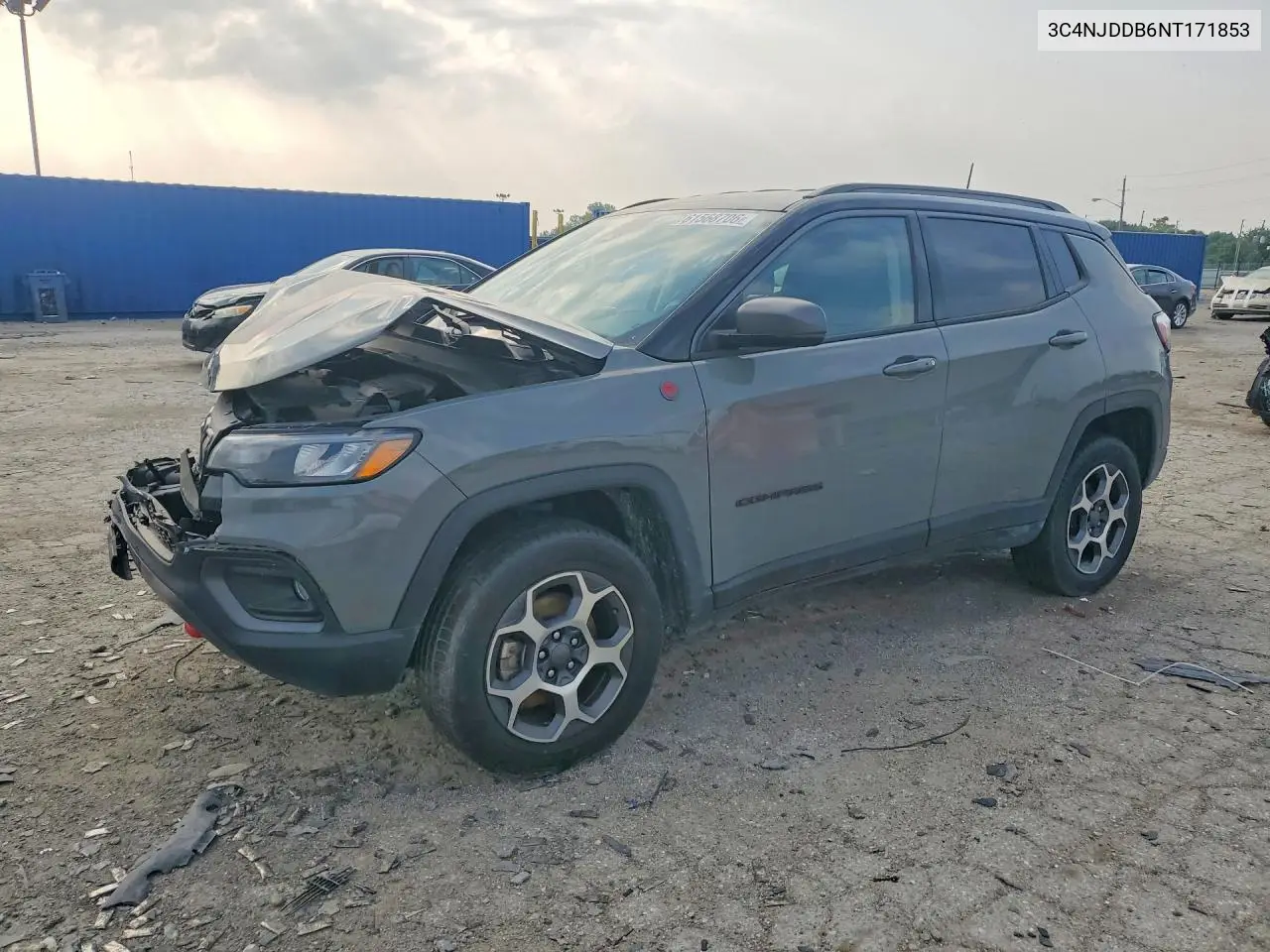 2022 Jeep Compass Trailhawk VIN: 3C4NJDDB6NT171853 Lot: 61568706