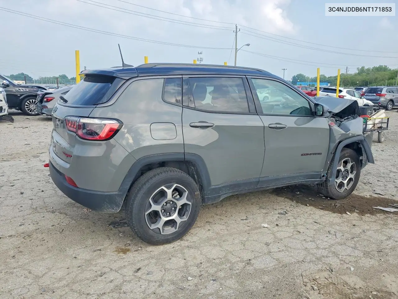 2022 Jeep Compass Trailhawk VIN: 3C4NJDDB6NT171853 Lot: 61568706