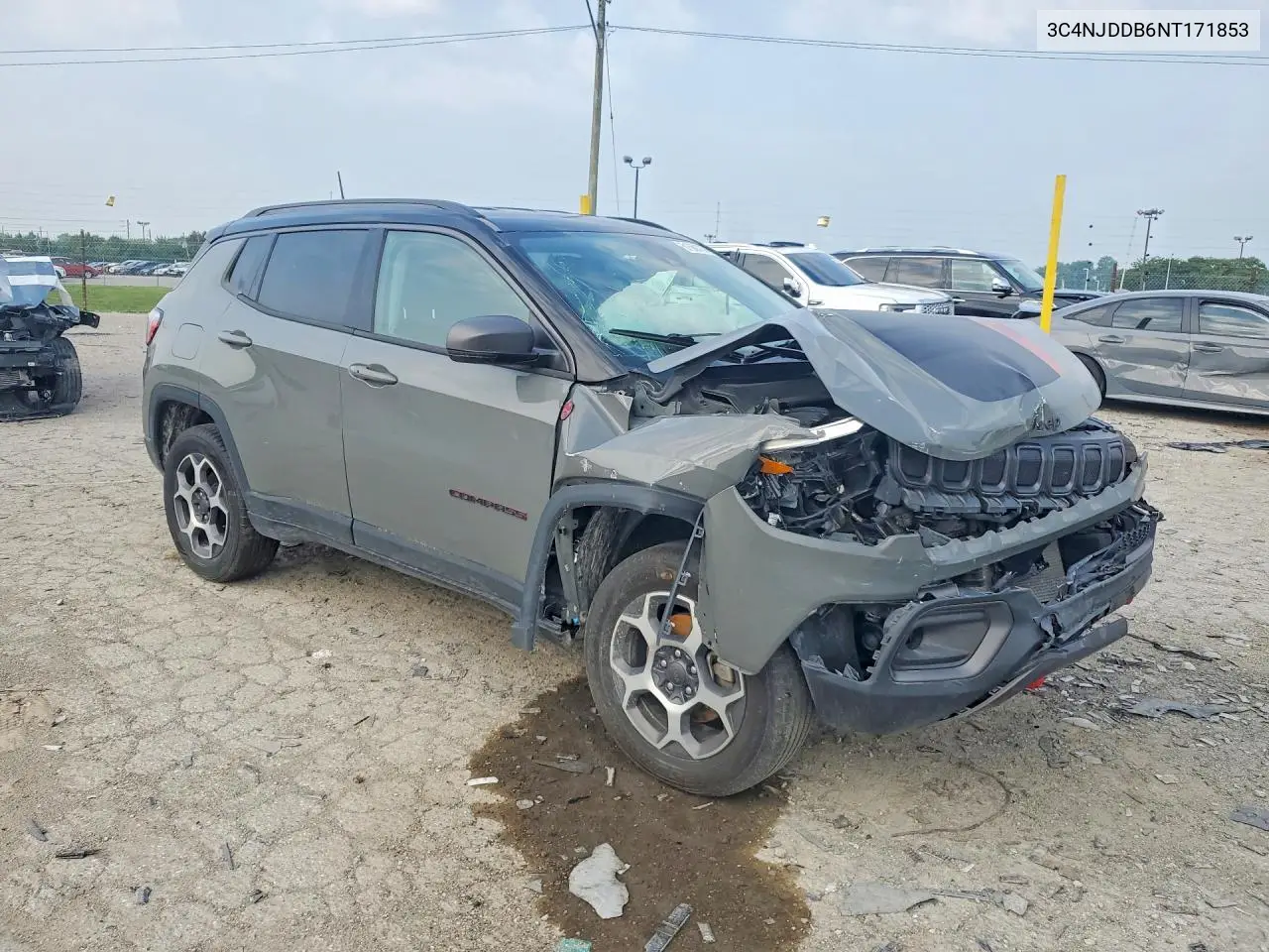 2022 Jeep Compass Trailhawk VIN: 3C4NJDDB6NT171853 Lot: 61568706