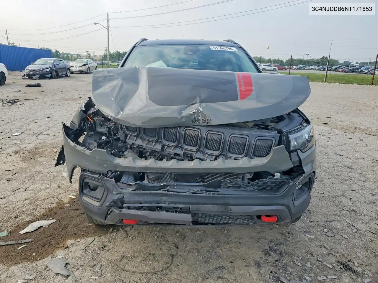 2022 Jeep Compass Trailhawk VIN: 3C4NJDDB6NT171853 Lot: 61568706