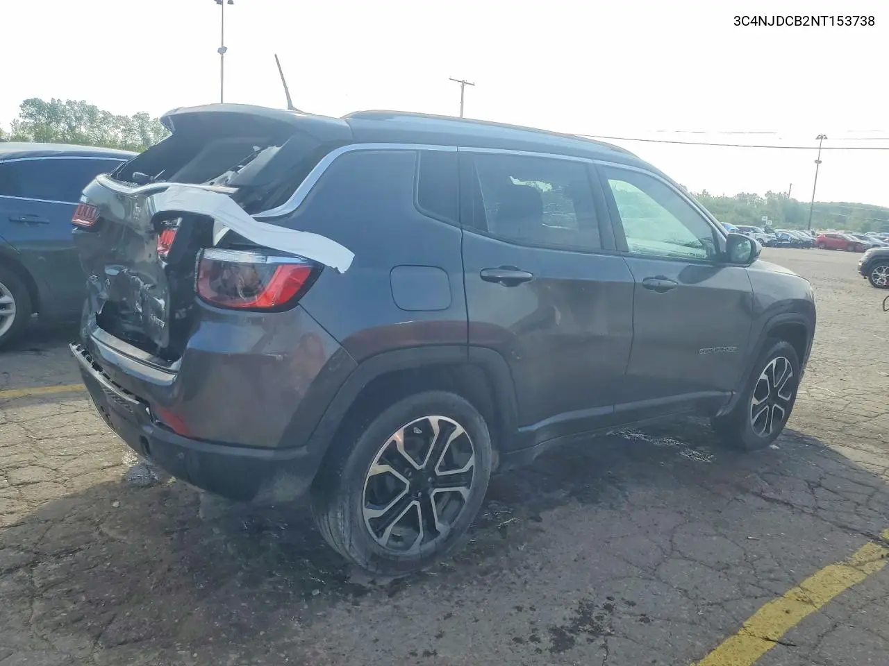 2022 Jeep Compass Limited VIN: 3C4NJDCB2NT153738 Lot: 61724086