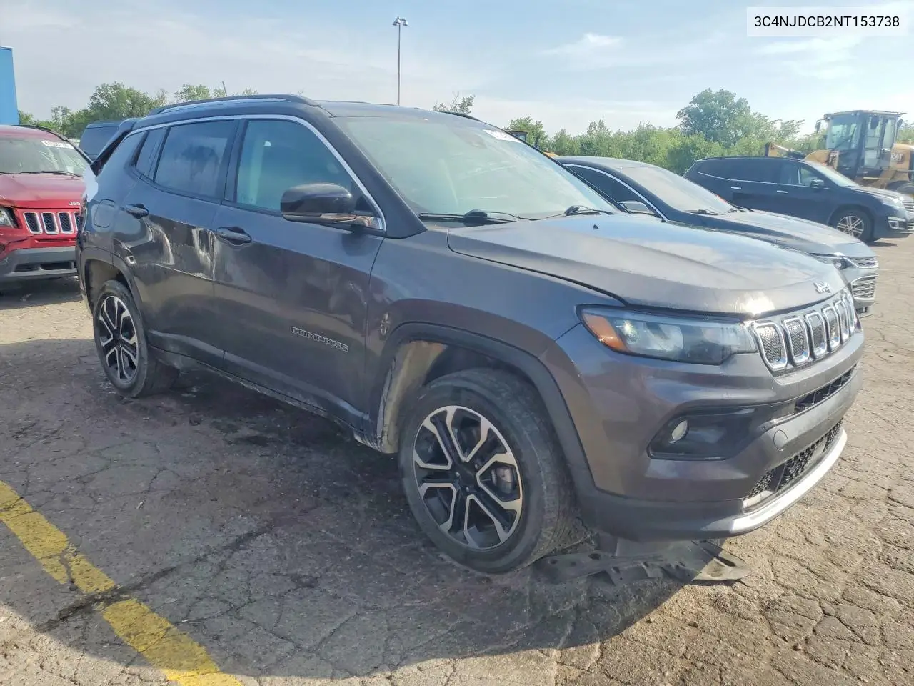 2022 Jeep Compass Limited VIN: 3C4NJDCB2NT153738 Lot: 61724086