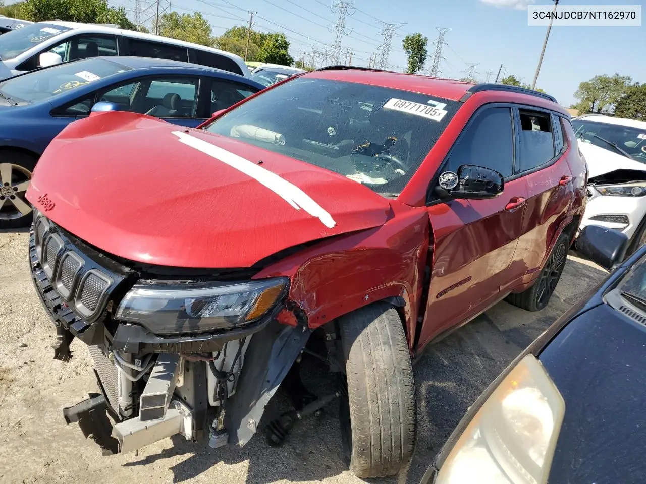 3C4NJDCB7NT162970 2022 Jeep Compass Limited