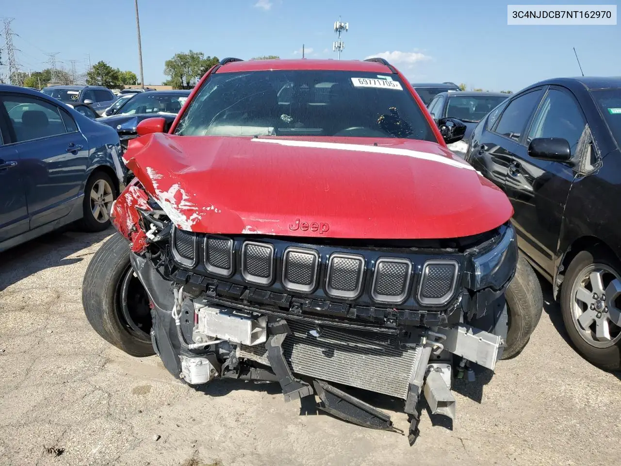 3C4NJDCB7NT162970 2022 Jeep Compass Limited