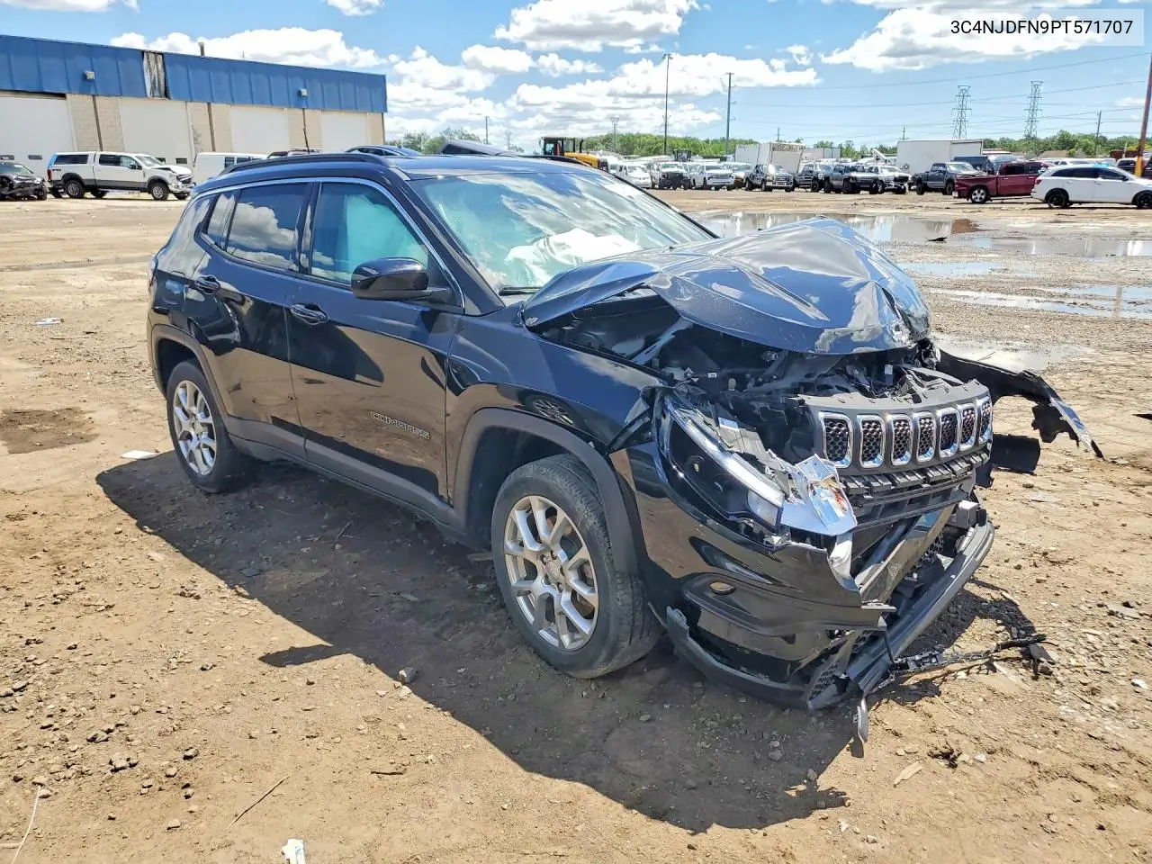 2023 Jeep Compass Latitude Lux VIN: 3C4NJDFN9PT571707 Lot: 58106646
