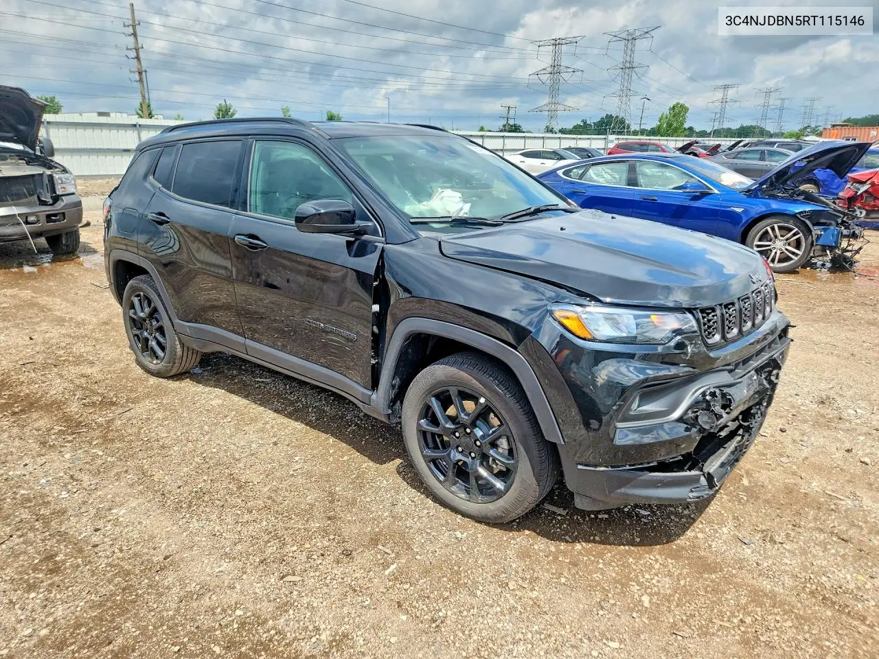 2024 Jeep Compass Latitude VIN: 3C4NJDBN5RT115146 Lot: 56427546