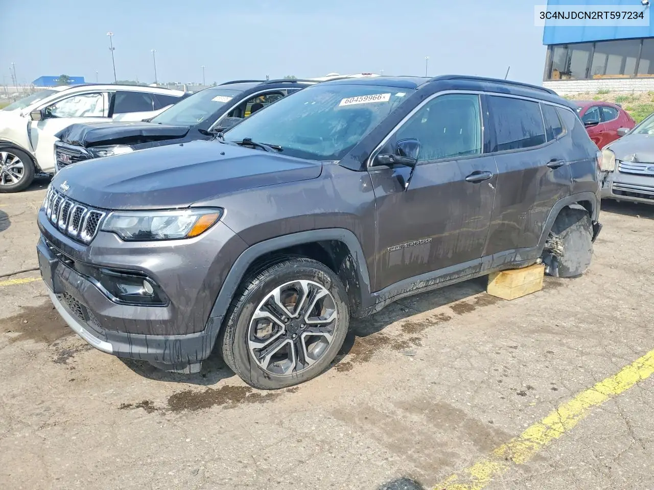 2024 Jeep Compass Limited VIN: 3C4NJDCN2RT597234 Lot: 60459966