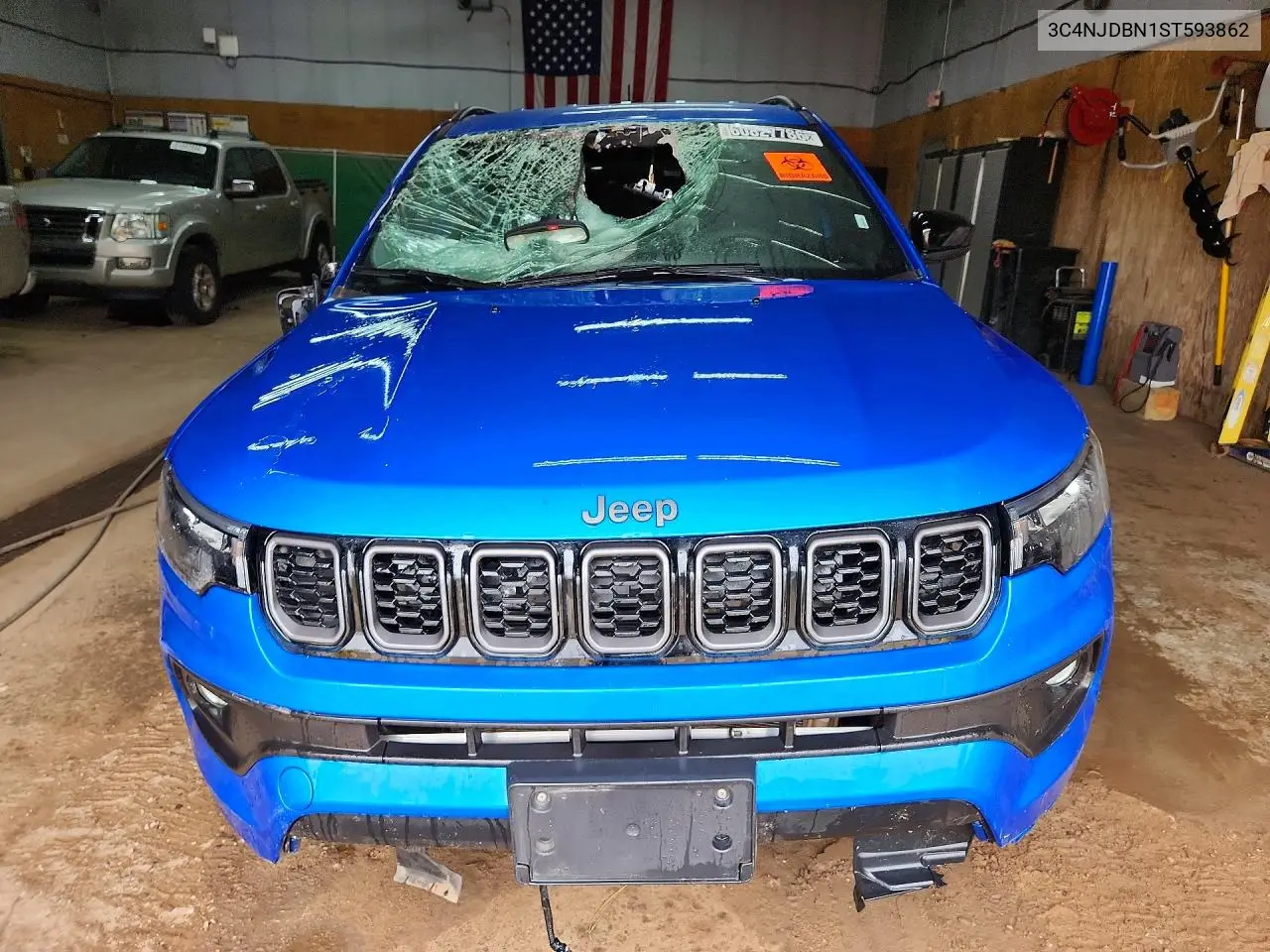 2025 Jeep Compass Latitude VIN: 3C4NJDBN1ST593862 Lot: 60827786