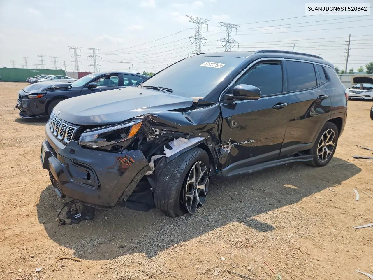 2025 Jeep Compass Limited VIN: 3C4NJDCN6ST520842 Lot: 61130296