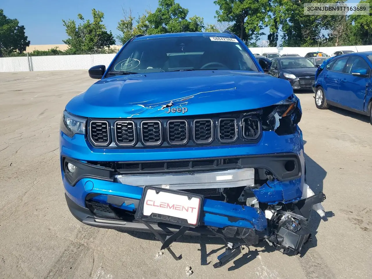 2026 Jeep Compass Latitude VIN: 3C4NJDBN9TT163689 Lot: 58842386
