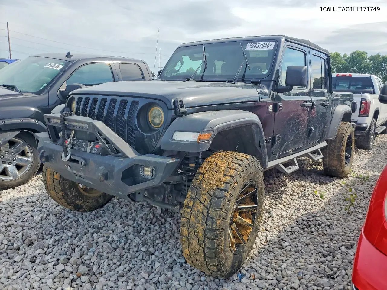 2020 Jeep Gladiator Sport VIN: 1C6HJTAG1LL171749 Lot: 52837046