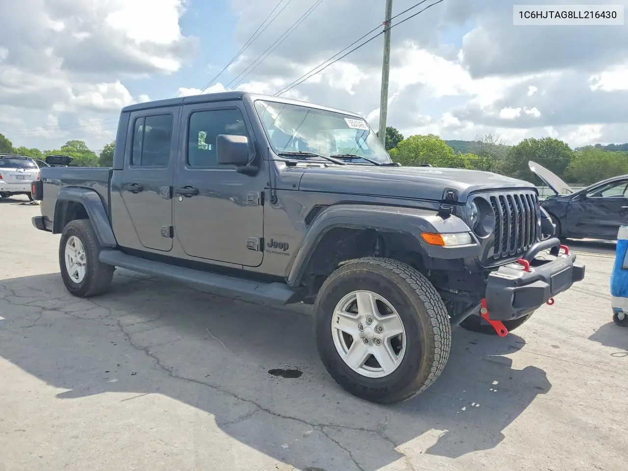 2020 Jeep Gladiator Sport VIN: 1C6HJTAG8LL216430 Lot: 55243466