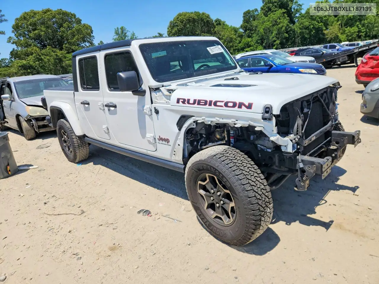 2020 Jeep Gladiator Rubicon VIN: 1C6JJTBGXLL187139 Lot: 56111776