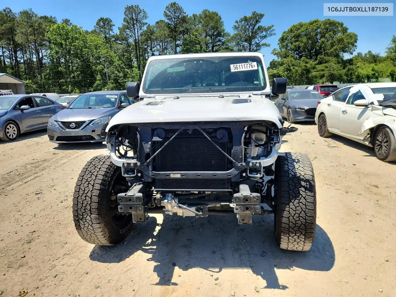 2020 Jeep Gladiator Rubicon VIN: 1C6JJTBGXLL187139 Lot: 56111776