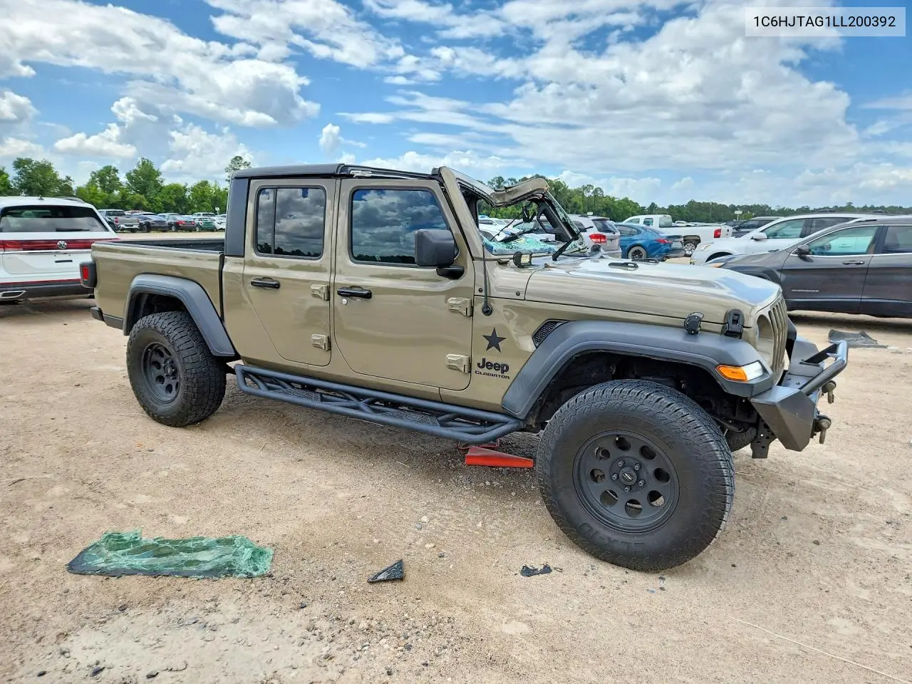 2020 Jeep Gladiator Sport VIN: 1C6HJTAG1LL200392 Lot: 56803726