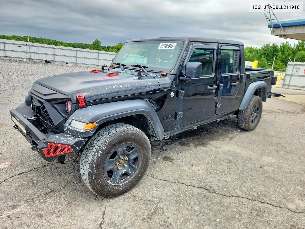 2020 Jeep Gladiator Sport VIN: 1C6HJTAG8LL211910 Lot: 57480346
