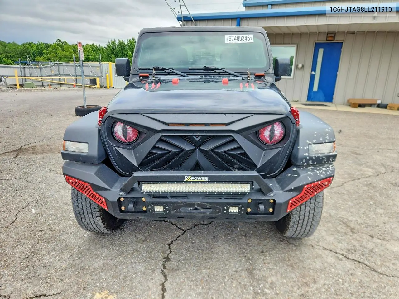 2020 Jeep Gladiator Sport VIN: 1C6HJTAG8LL211910 Lot: 57480346