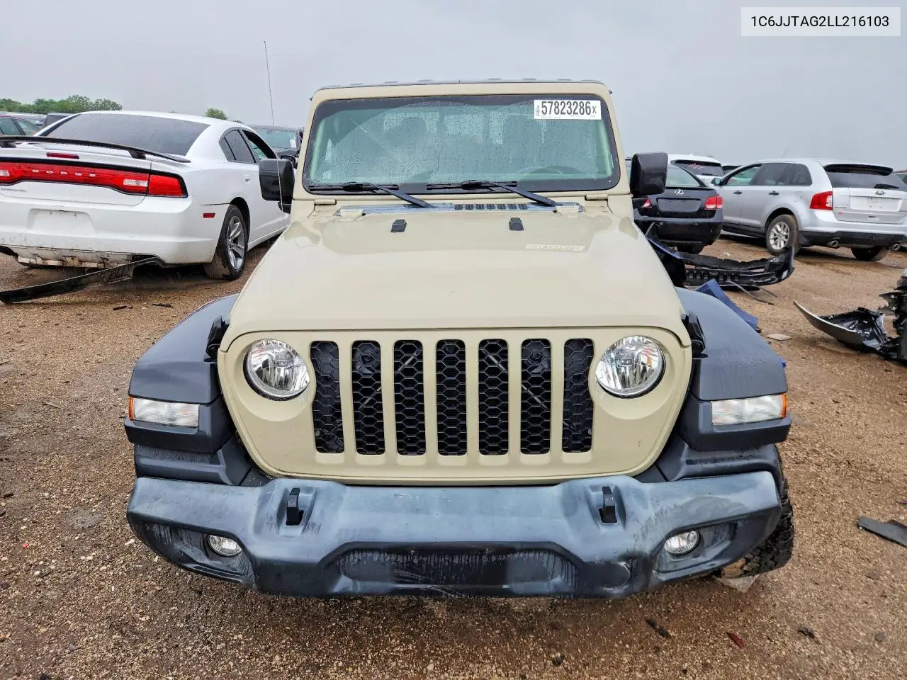 2020 Jeep Gladiator Sport VIN: 1C6JJTAG2LL216103 Lot: 57823286