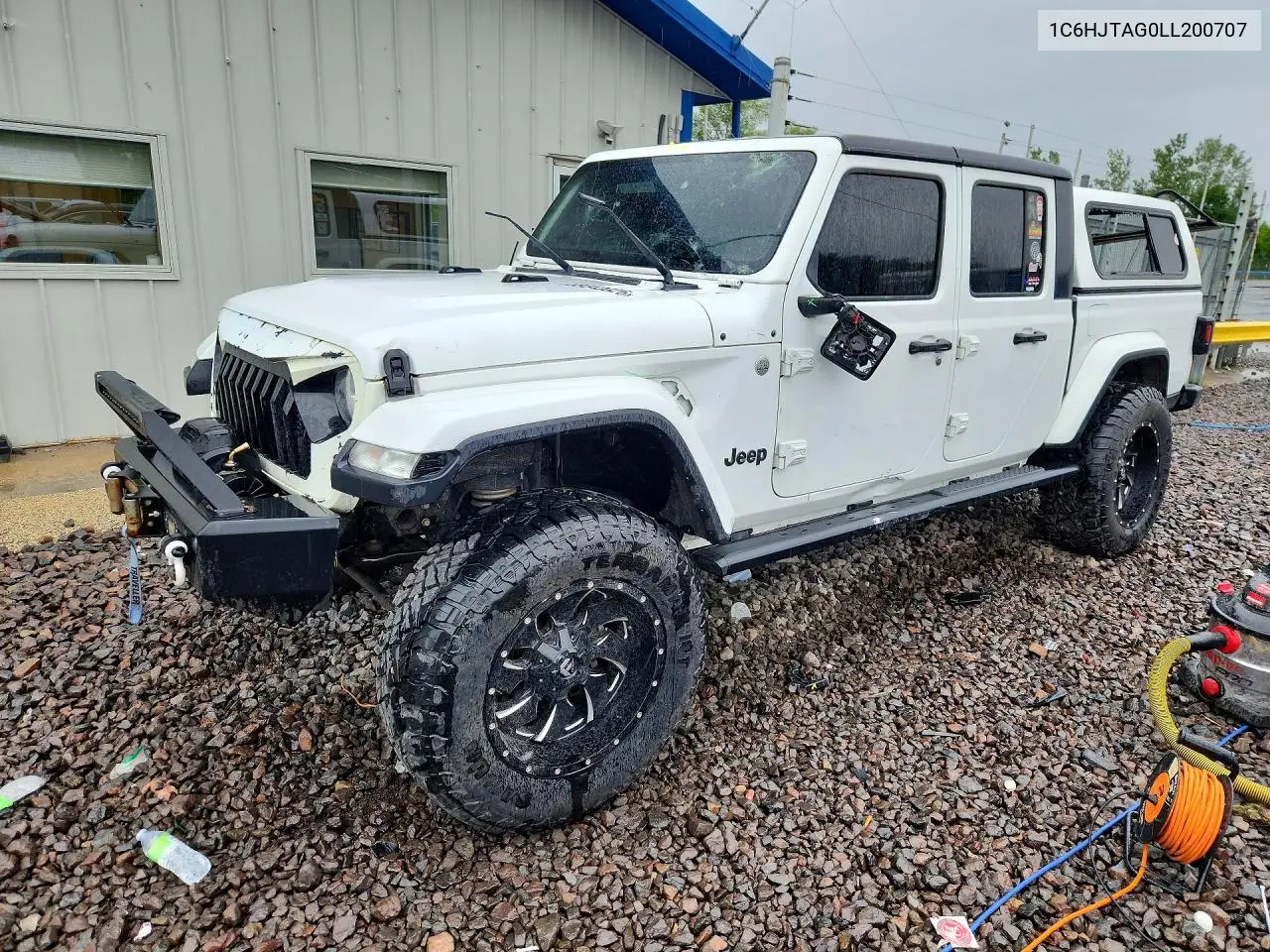 2020 Jeep Gladiator Sport VIN: 1C6HJTAG0LL200707 Lot: 58243026