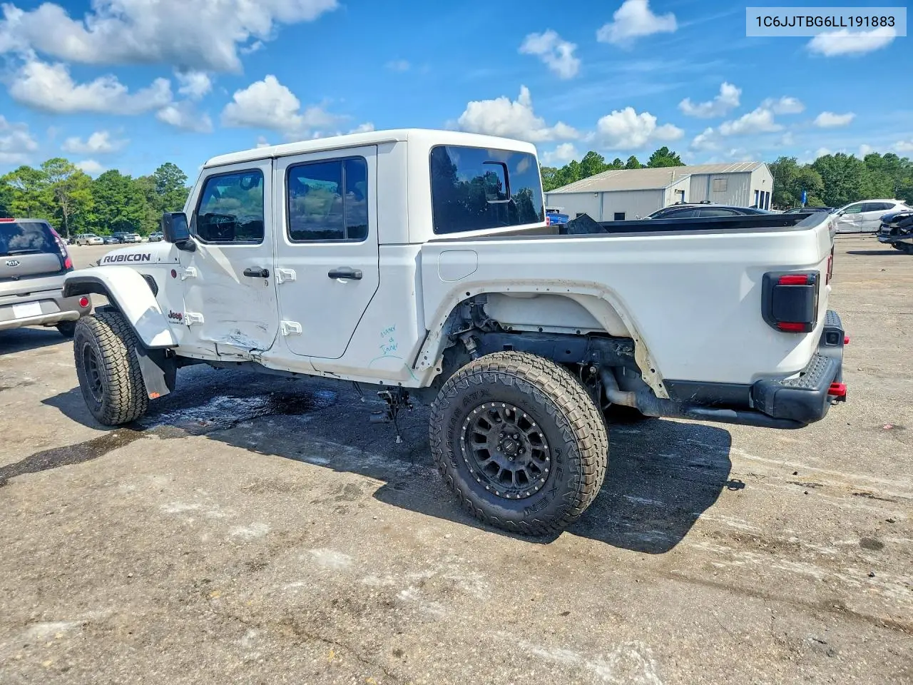 2020 Jeep Gladiator Rubicon VIN: 1C6JJTBG6LL191883 Lot: 58997536