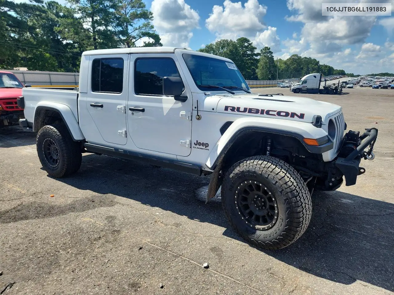 2020 Jeep Gladiator Rubicon VIN: 1C6JJTBG6LL191883 Lot: 58997536