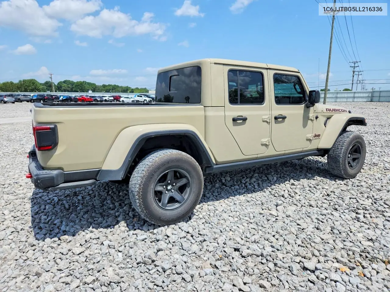 2020 Jeep Gladiator Rubicon VIN: 1C6JJTBG5LL216336 Lot: 59083676