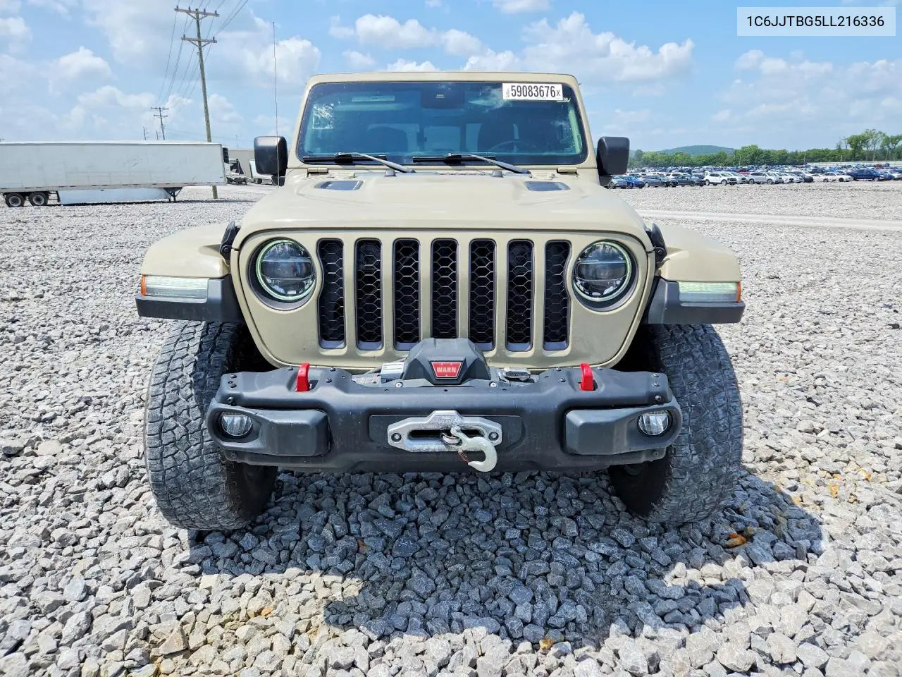 2020 Jeep Gladiator Rubicon VIN: 1C6JJTBG5LL216336 Lot: 59083676