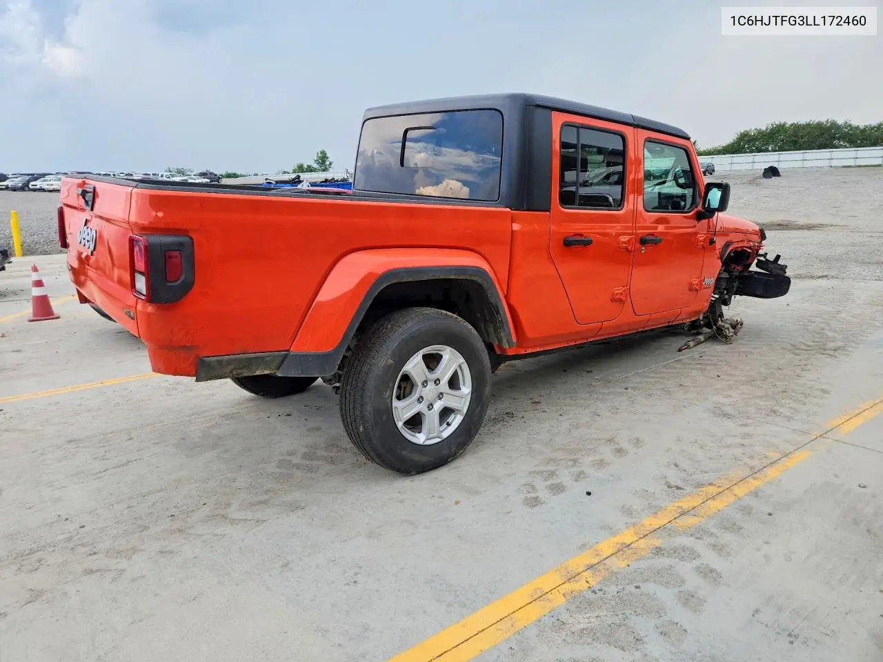 2020 Jeep Gladiator Overland VIN: 1C6HJTFG3LL172460 Lot: 59363466