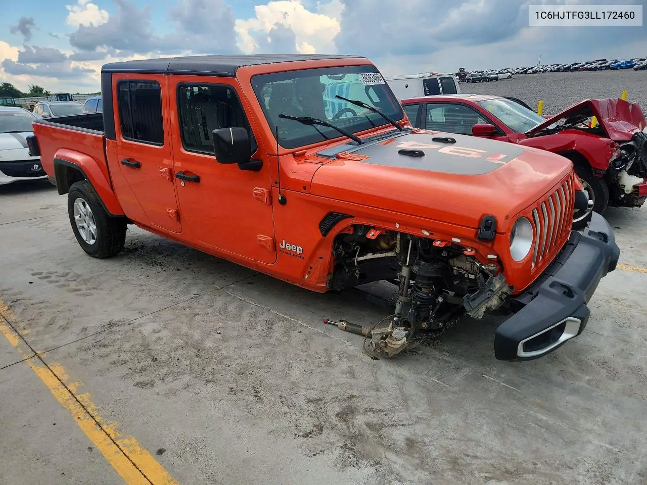 2020 Jeep Gladiator Overland VIN: 1C6HJTFG3LL172460 Lot: 59363466