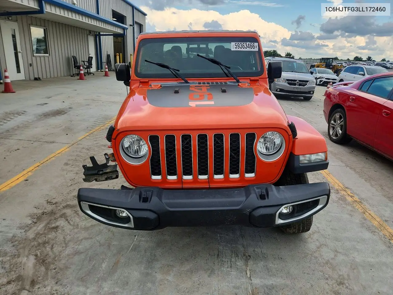 2020 Jeep Gladiator Overland VIN: 1C6HJTFG3LL172460 Lot: 59363466