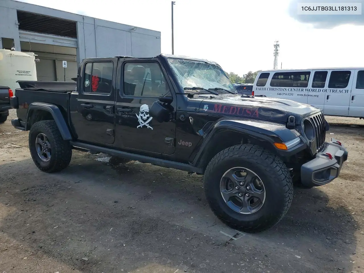 2020 Jeep Gladiator Rubicon VIN: 1C6JJTBG3LL181313 Lot: 59535846